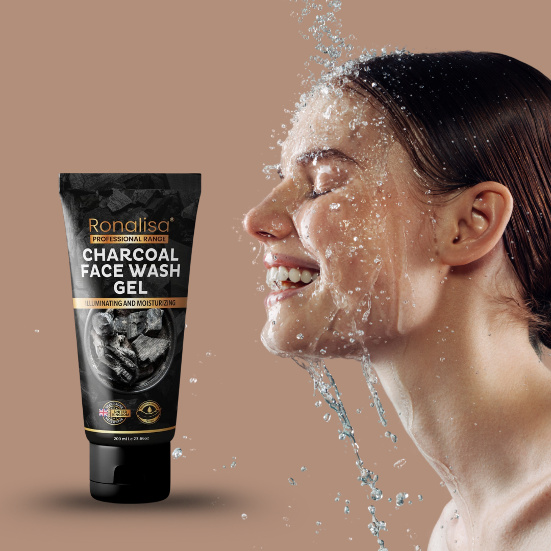 Charcoal Face Wash Gel - Illuminating And Moisturizing