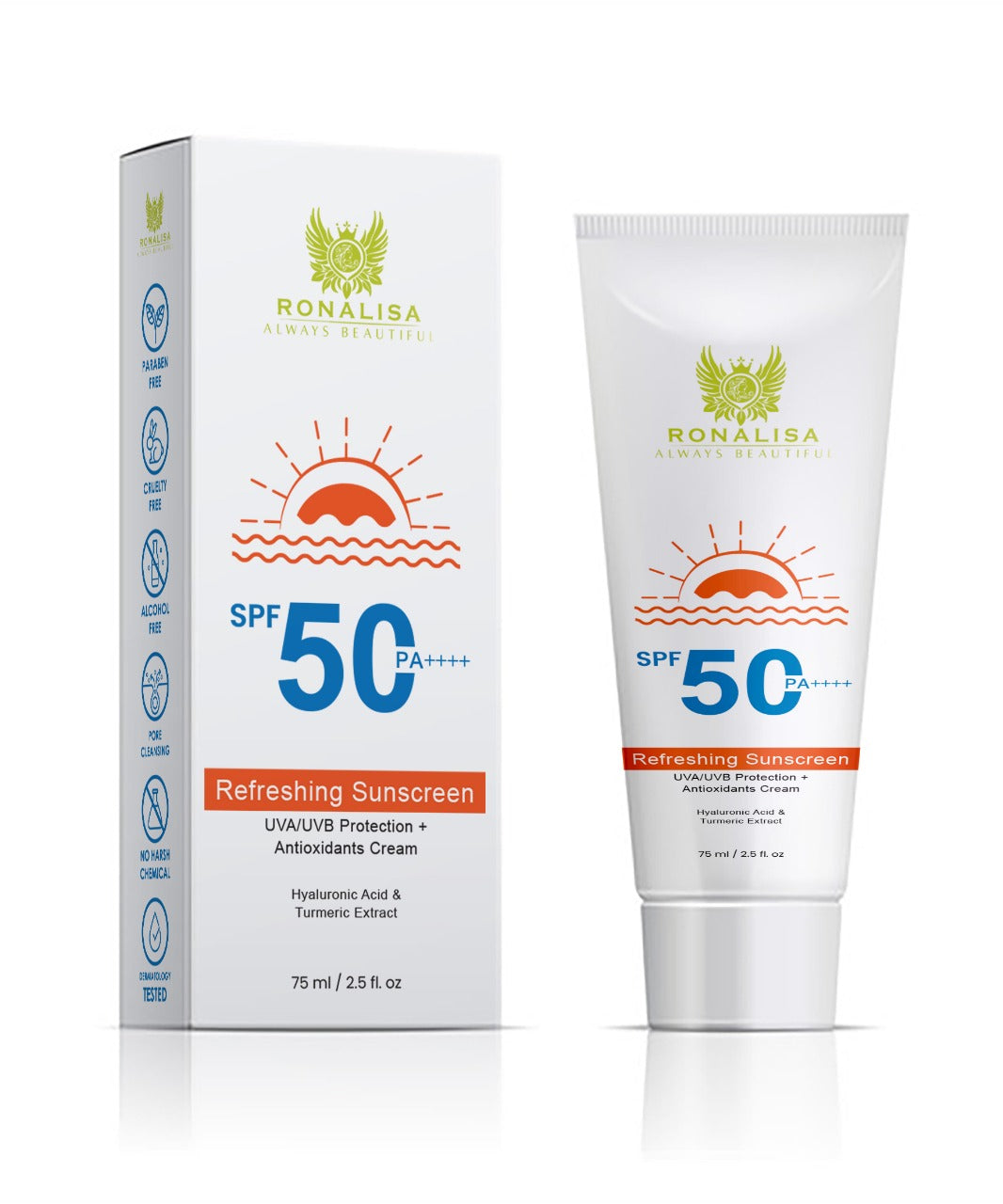 SPF 50 With Turmeric Extract And Hyaluronic Acid