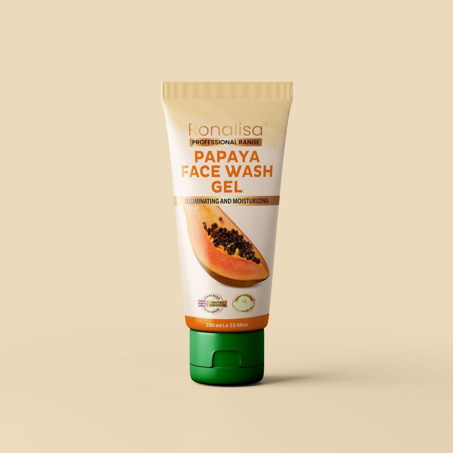 Papaya Face Wash Gel - Illuminating And Moisturizing